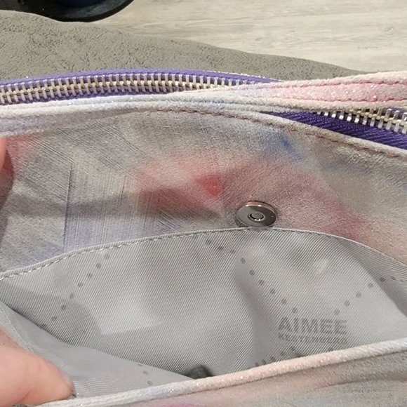Aimee Kestenberg Suede Rainbow Crossbody Purse - Picture 4 of 8
